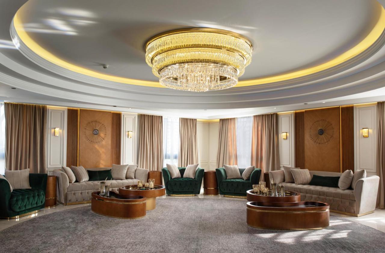 Triumph Luxury Hotel El El Cairo Exterior foto 3D rendering of a living room